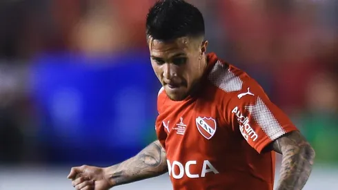 Fabricio Bustos fue reemplazado en el primer tiempo.