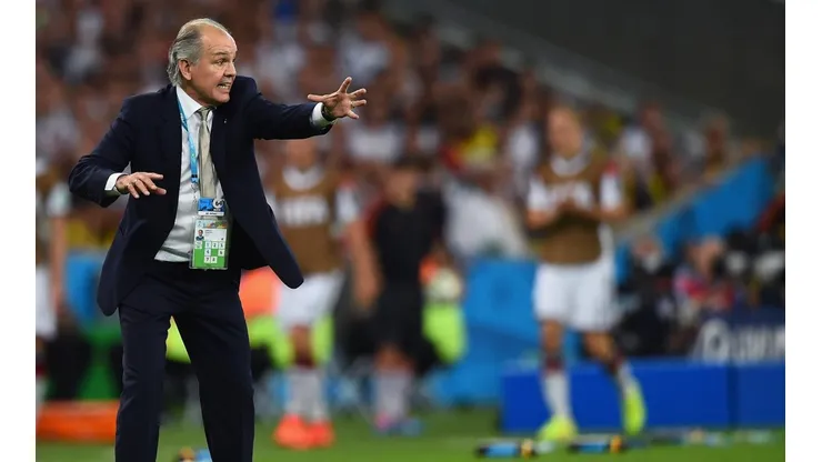 Alejandro Sabella en la Final de Brasil 2014.