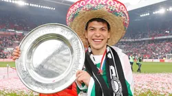 Mexicano de raza: toda la celebración de Chucky Lozano en la coronación del PSV