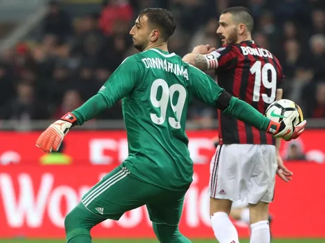 La atajada heroica de Donnarumma para celebrar sus cien partidos en Serie A