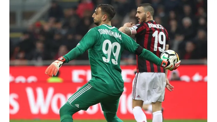 La atajada heroica de Donnarumma para celebrar sus cien partidos en Serie A