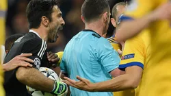 DE TODO. El momento en que Buffon le grita al árbitro de Real Madrid-Juventus (Foto: Getty).