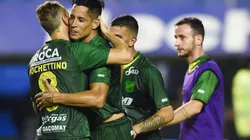 NO PARA. El fin de semana pasado, el "Cuqui" Márquez le había hecho un gol a Boca (Foto: Getty).