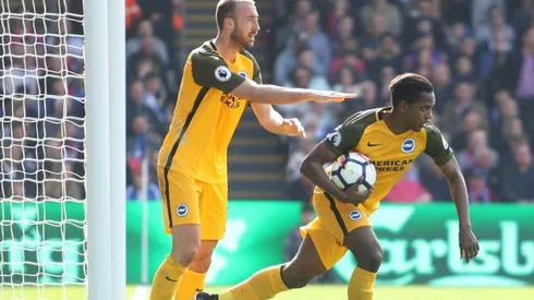 José Izquierdo y su tanto ante Crystal Palace.