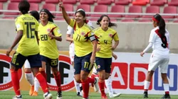 FESTEJO DE GOL. La celebración de la Selección Colombia en la Copa América.