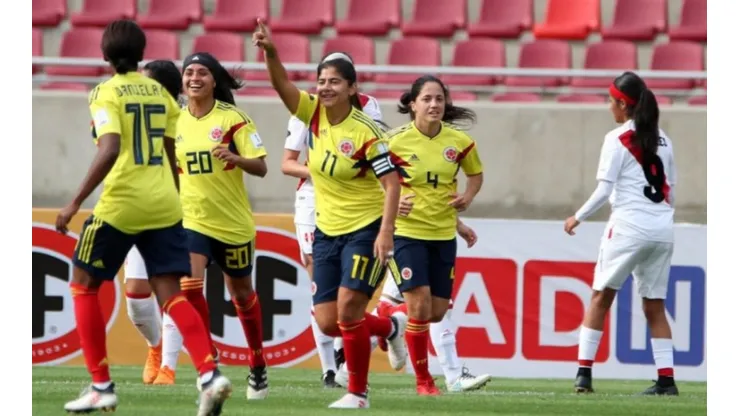 FESTEJO DE GOL. La celebración de la Selección Colombia en la Copa América.