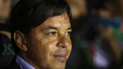 Marcelo Gallardo en el banco de River.
