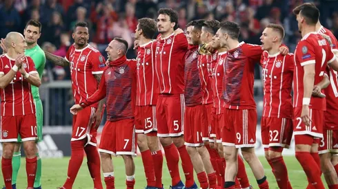 Los jugadores de Bayern Munich celebrando un triunfo.