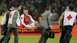 NO TAN RÁPIDO. Ramsey volvió engrapado y marcó el 2 a 2 del Arsenal.