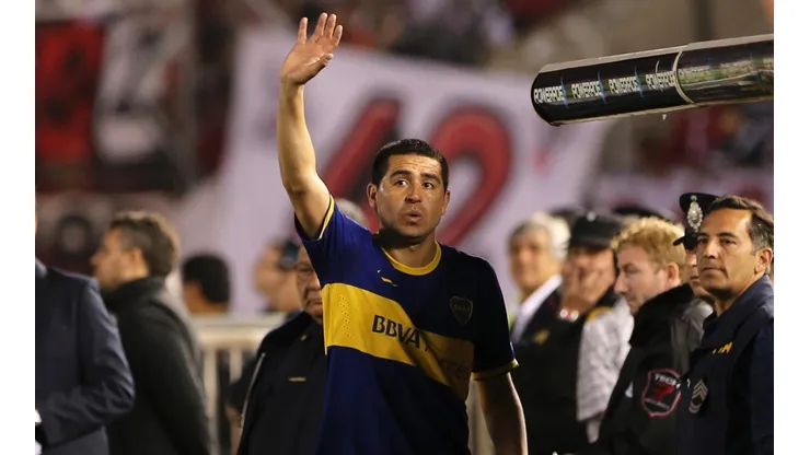 LO QUIEREN TODOS. Riquelme es, por seguro, el jugador de Boca más respetado por los hinchas de River.