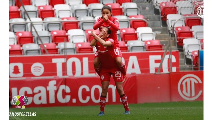 Toluca buscará aprovechar la localía para sacar un buen resultado el domingo (Foto: @TolucaFCFemenil)