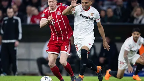 Mercado dejó a Lewandowski con un ojo negro y el polaco lo expuso ante todos sus seguidores