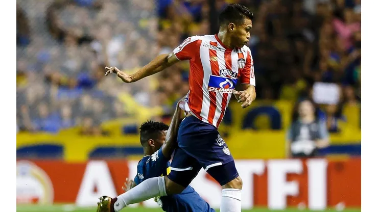 Teófilo Gutiérrez, jugador de Junior en la Bombonera.