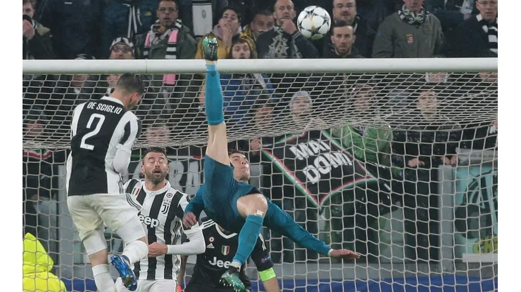 La chilena de Cristiano Ronaldo que marcó el segundo gol de Real Madrid en el partido de ida contra Juventus.