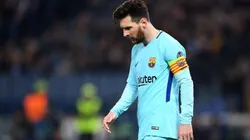 SIN CHAMPIONS. Ahora Messi tendrá una competición menos para concentrarse de cara al final de temporada (Foto: Getty).