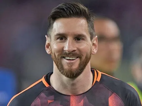 Messi cuidó y acarició la pelota como si fuese su hijo