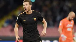 APARECIÓ EL GOLEADOR. Edin Dzeko abrió el marcador a los cinco minutos por Champions League (Foto: Getty).