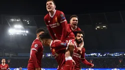 Liverpool celebra el gol de la clasificación.