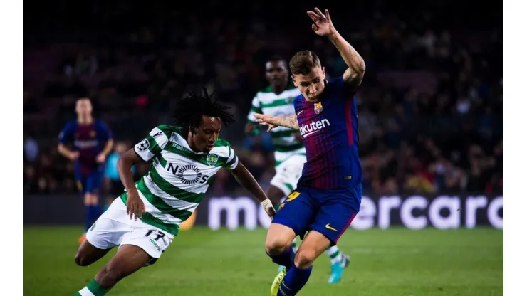 Lucas Digne en Barcelona.