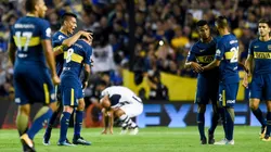 NOCHE DE COPA. El equipo titular de Boca en el encuentro contra Junior por la Copa Libertadores (Foto: Getty).