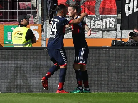 James Rodríguez rescató un balón perdido y Robben puso el tercero del Bayern