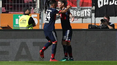 James Rodríguez rescató un balón perdido y Robben puso el tercero del Bayern