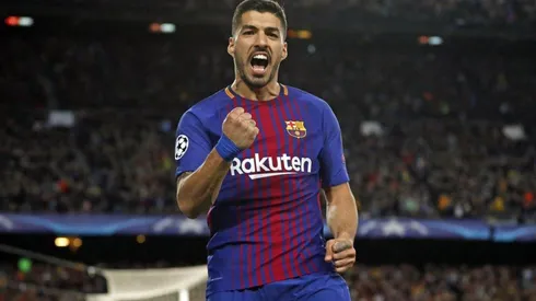 Luis Suárez, en partido del Barcelona
