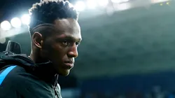 BAJO LAS LUCES DEL CAMP NOU. Yerry Mina todavía no se asienta como titular en Barcelona (Foto: Getty).