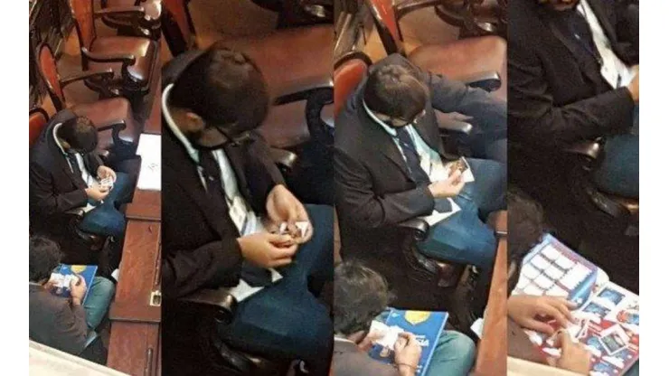La insólita secuencia del intermcambio de láminas