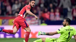 TEMPRANERO. Koke durmió a la defensa del Sporting Lisboa y anotó a los 23 segundos.