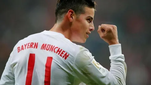 PUÑO APRETADO. James Rodríguez está brillando con Bayern Múnich esta temporada.