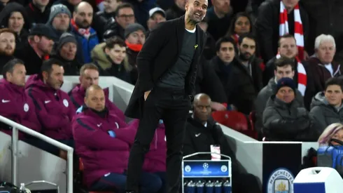 MALA NOCHE. La cara de Pep Guardiola lo dice todo en la derrota contra Liverpool (Foto: Getty).