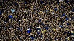 COMPLETO. La Bombonera volvió a disfrutar un partido por Copa Libertadores después de 630 días (Foto: Getty).