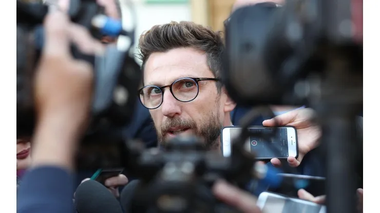 ENOJADO. Di Francesco disparó contra el árbitro del Barcelona-Roma por Champions League (Foto: Getty).