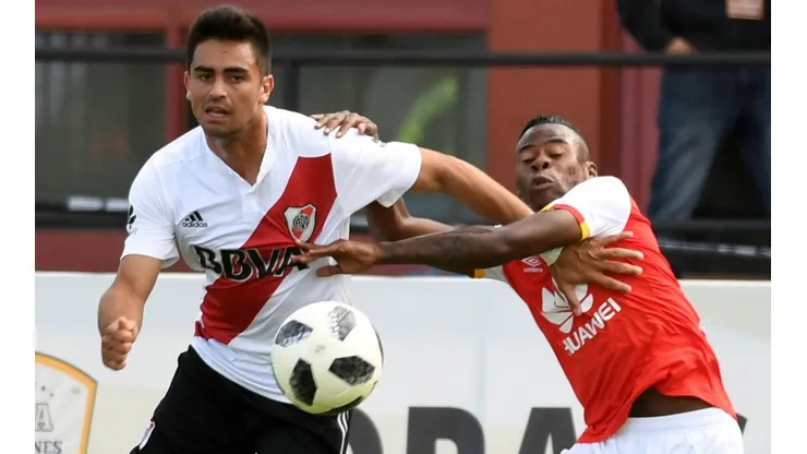CONOCIDOS. River e Independiente de Santa Fe se enfrentaron por la Florida Cup.