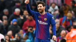 "CHALLENGE ACCEPTED". Messi sigue rompiendo récords en Barcelona y dejó en claro que no se retirará pronto (Foto. Getty).