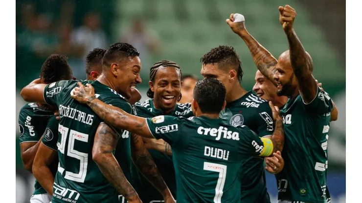 La celebración de Palmeiras.