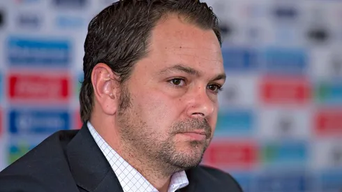 011170516RJR_CONF_FMF_BANOS - Foto durante la Conferencia de Prensa del Tecnico de la Seleccion Nacional Mexicana de Futbol, lista de Convocados para la Copa America Centenario 2016, en la foto: Santiago Banos— 17/05/2016/ MEXSPORT/ Javier Ramirez.