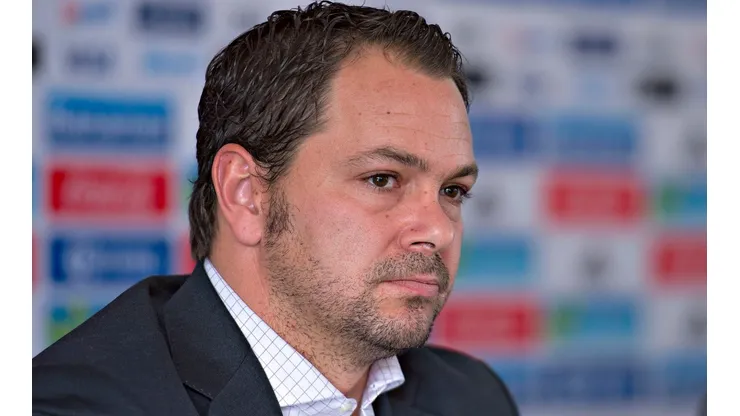 011170516RJR_CONF_FMF_BANOS - Foto durante la Conferencia de Prensa del Tecnico de la Seleccion Nacional Mexicana de Futbol, lista de Convocados para la Copa America Centenario 2016, en la foto: Santiago Banos— 17/05/2016/ MEXSPORT/ Javier Ramirez.