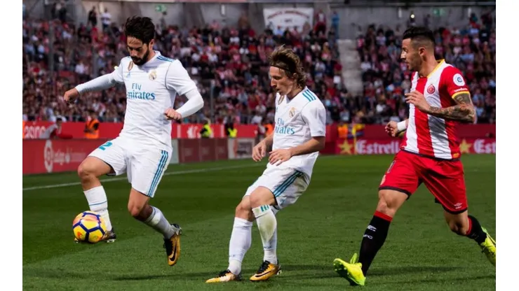 Isco y Luka Modric, juntos.