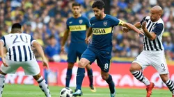 Pablo Pérez ante Talleres.