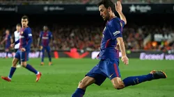 Sergio Busquets en Barcelona.