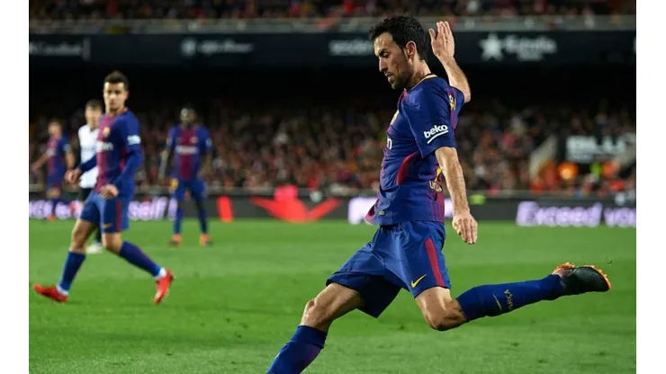 Sergio Busquets en Barcelona.