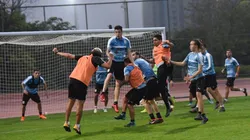 ENTRENAMIENTO CELESTE. La Selección de Uruguay ya tiene su casa en el Mundial de Rusia 2018.