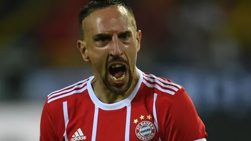GRITO DE GOL. Franck Ribery marcó el gol más insólito del fin de semana.