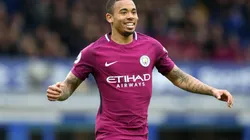 FELICIDAD, BRASILEÑA. Gabriel Jesús celebra su gol contra el Everton para el 2-0 parcial del Manchester City.