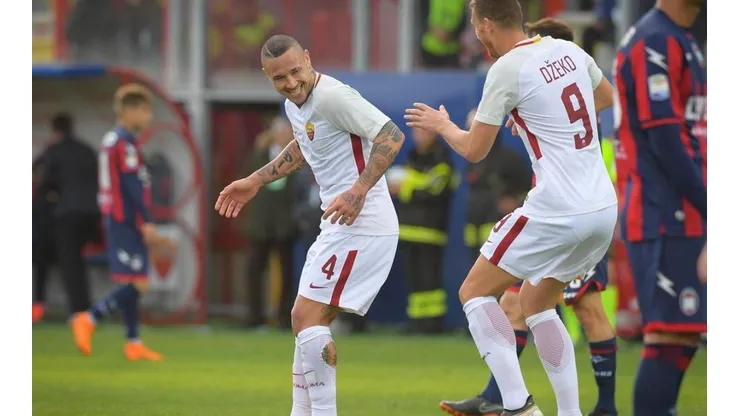 Nainggolan se lesionó con La Roma.