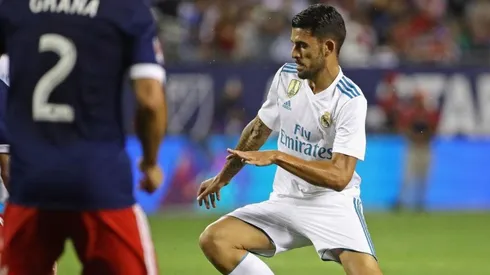 Dani Ceballos con la camiseta de Real Madrid.