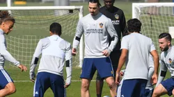 SU NUEVA CASA. Zlatan Ibrahimovic en su primer entrenamiento en LA Galaxy (Foto: Getty).
