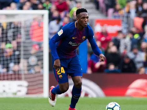 Yerry Mina igual es feliz en Barcelona